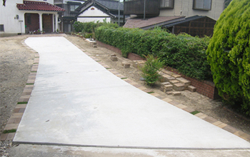 H邸玄関前コンクリート工事 吉田建設株式会社 H邸玄関前コンクリート工事 吉田建設株式会社